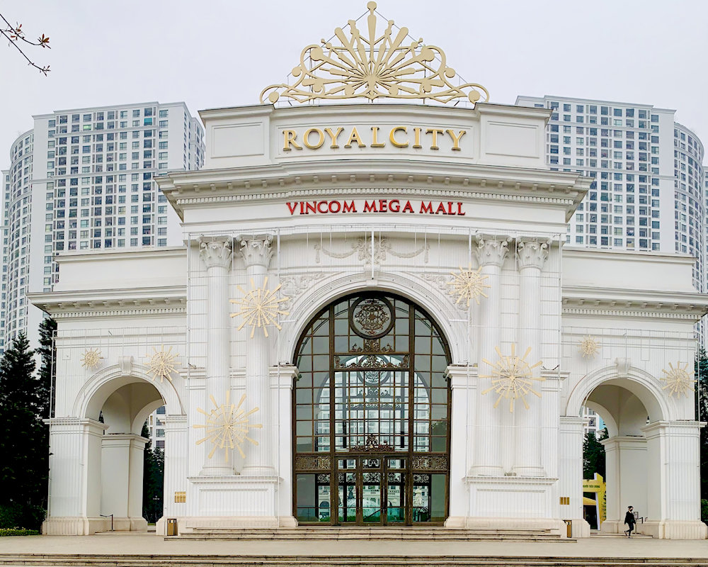 Royal City Hanoi with classic European architecture, majestic and splendid high-rise buildings